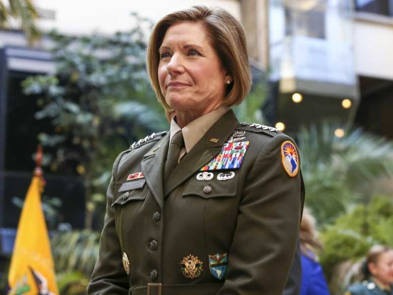 Generale Laura J. Richardson in Ecuador (Epa via Ansa)&nbsp;<br />