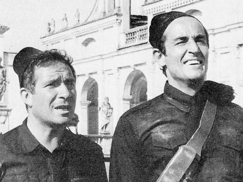 “La marcia su Roma” di Dino Risi, 1962, è l’avventura picaresca di Gassman e Tognazzi, due balordi che diventano fascisti per caso <br />
