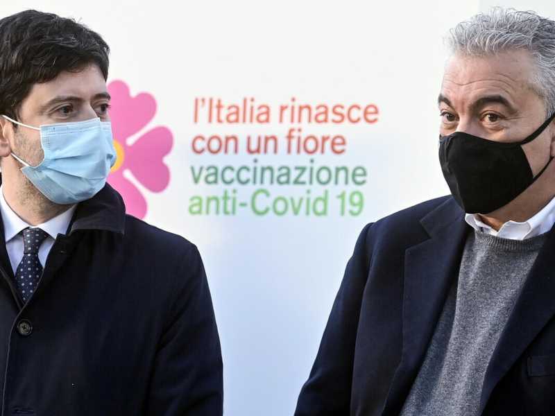 Roberto Speranza e Domenico Arcuri (Ansa)