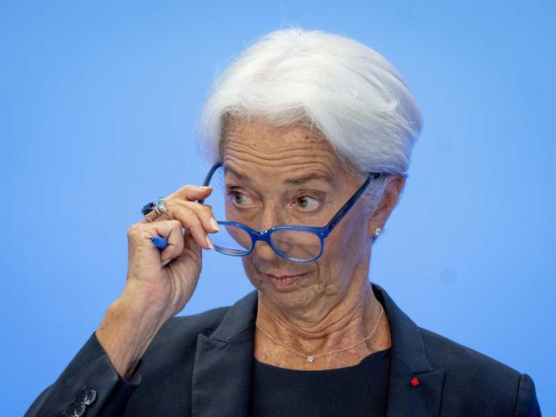 Bce, conferenza stampa della presidente Lagarde (LAPresse)&nbsp;<br />