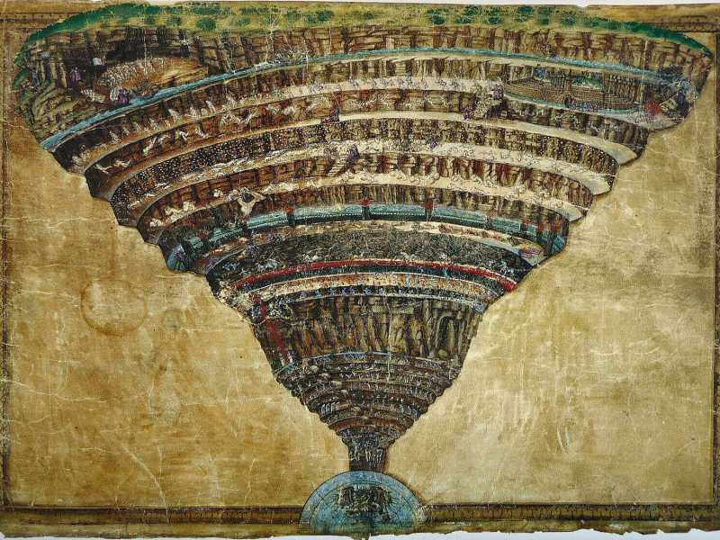 &nbsp;Sandro Botticelli,&nbsp;La mappa dell'Inferno<br />
