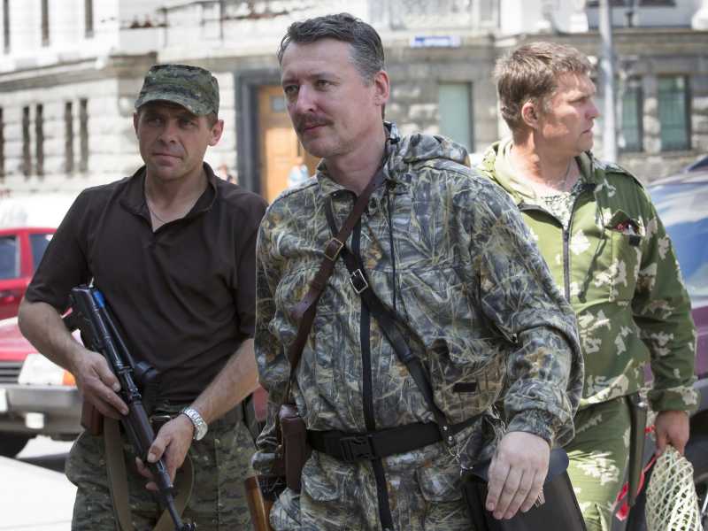 Igor Girkin a Donetsk (Foto AP/Dmitry Lovetsky)<br />