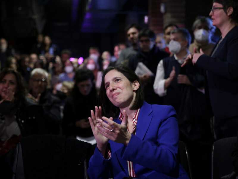 &nbsp;Roma, 4 dicembre, Elly Schlein presenta la sua candidatura a Segretaria del Pd (LaPresse)<br />