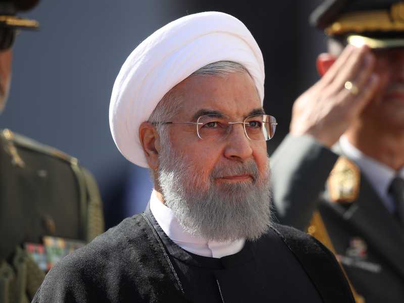 Il presidente iraniano Rouhani in visita a Vienna nel 2018 (foto di Sean Gallup/Getty Images)&nbsp;<br />