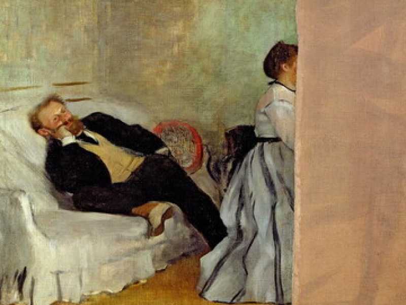 Edgar Degas - Monsieur et Madame Edouard Manet, 1868-1869, olio su tela&nbsp;<br />