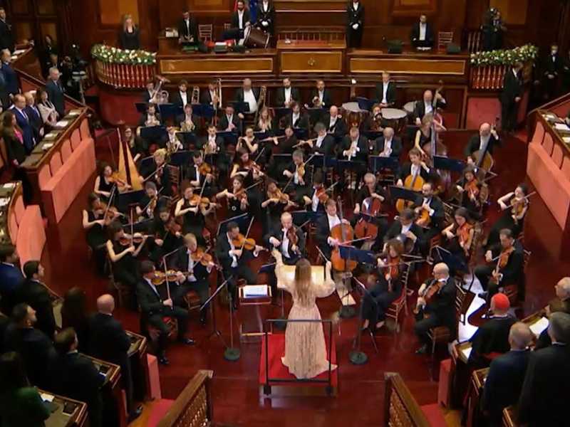 Beatrice Venezi dirige il concerto di Natale in Senato&nbsp;