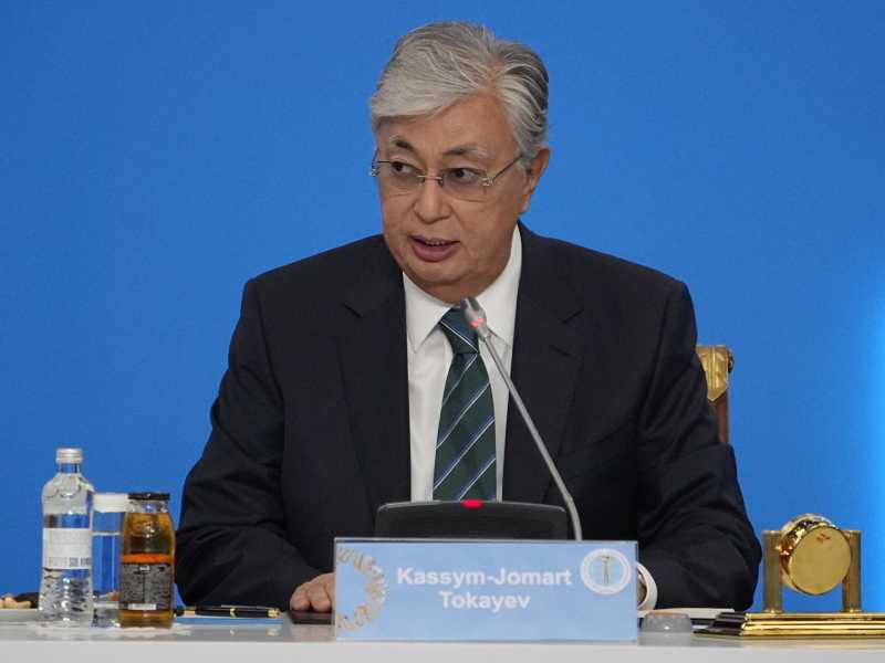 Il presidente kazako Tokayev (LaPresse)&nbsp;<br />