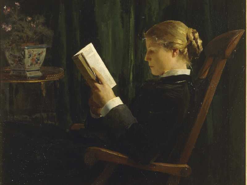 &nbsp;Albert Anker, "La liseuse"