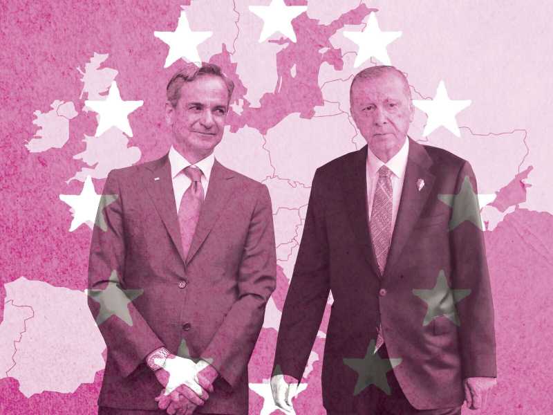 Il duello di notte fra la Turchia e la Grecia
