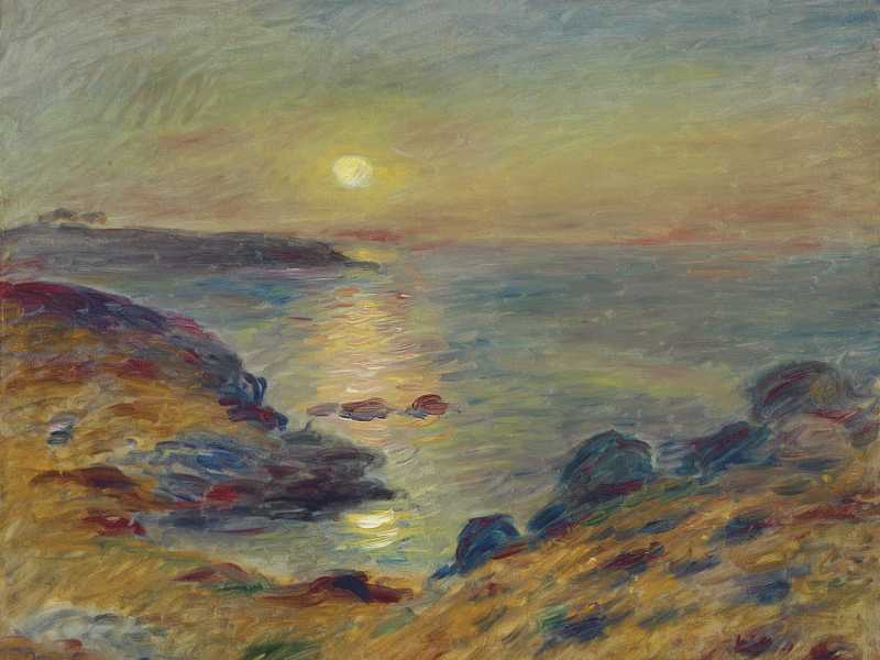 Pierre-Auguste Renoir, "Coucher de soleil &agrave; Douarnenez" (Wikipedia)&nbsp;<br />