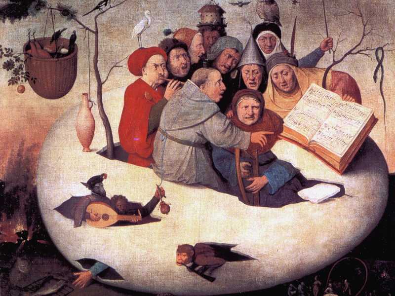 &nbsp;"Concerto dentro un uovo",&nbsp;Hieronymus Bosch (Wikipedia)