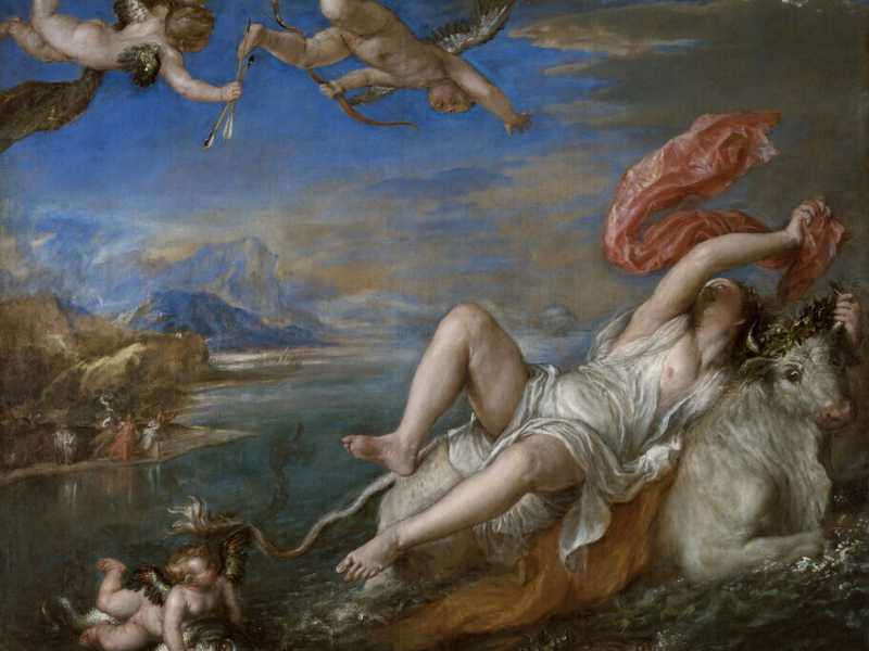 Il "Ratto di Europa" di Tiziano (Wikipedia)