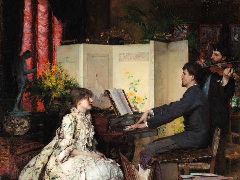 Pascal Dagnan-Bouveret, &ldquo;Il duetto&rdquo;, 1883 (Wikipedia)&nbsp;<br />