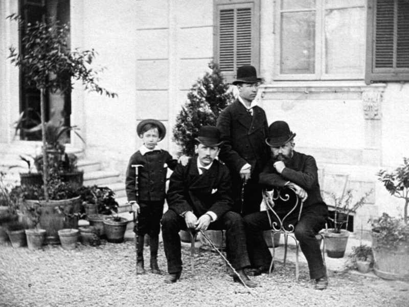 I due fratelli Čajkovskij, Modest a sinistra e Pëtr a destra (Wikimedia commons) <br />