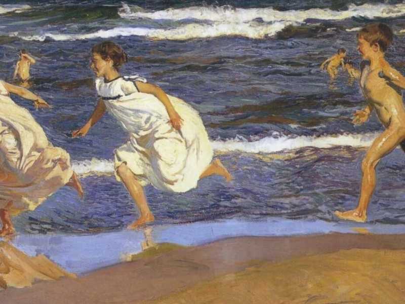 &nbsp;Joaqu&iacute;n Sorolla, "Correndo sulla spiaggia"