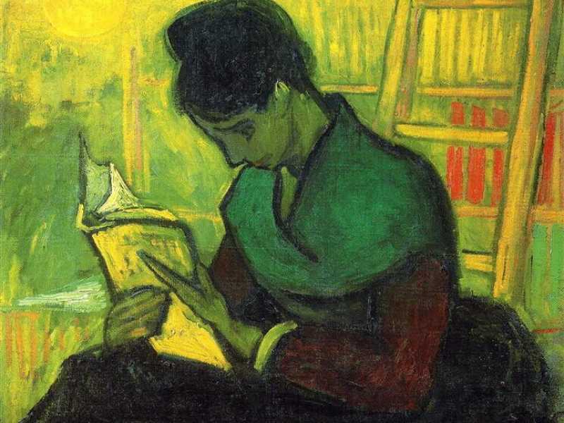 La lettrice di romanzi, Vincent van Gogh, 1888; Arles, Bouches-du-Rhône <br />
