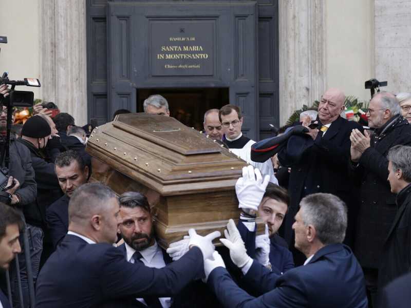Il funerale di Maurizio Costanzo (LaPresse)