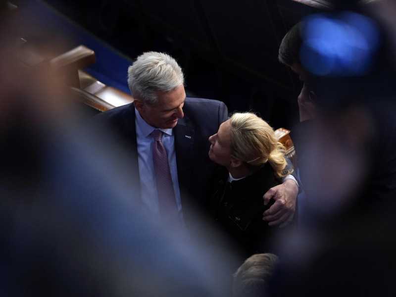 &nbsp;Kevin McCarthy e Majorie Greene (Lapresse)