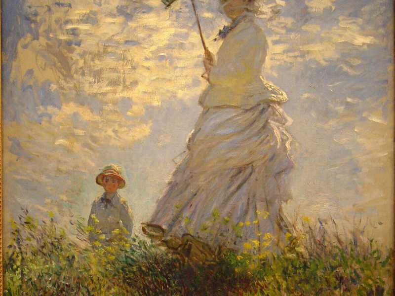 &nbsp;La passeggiata, particolare, di Claude Monet (Wikipedia)