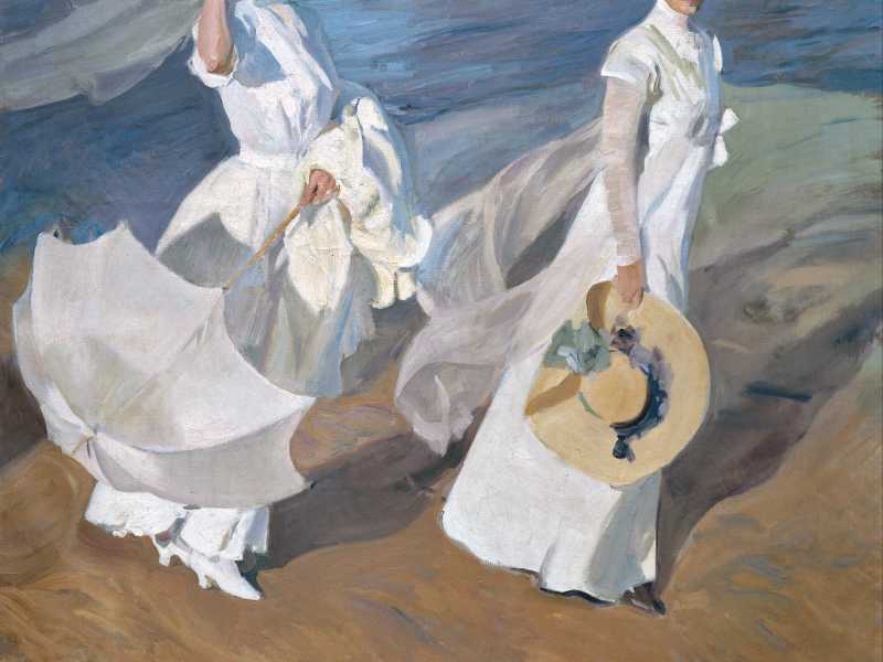  Dettaglio di “Passeggiata in riva al mare” di Joaquín Sorolla, 1909 (Wikimedia Commons)<br />