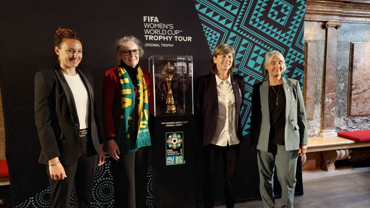 Immagine di Il saluto veneziano della Coppa del mondo di calcio femminile