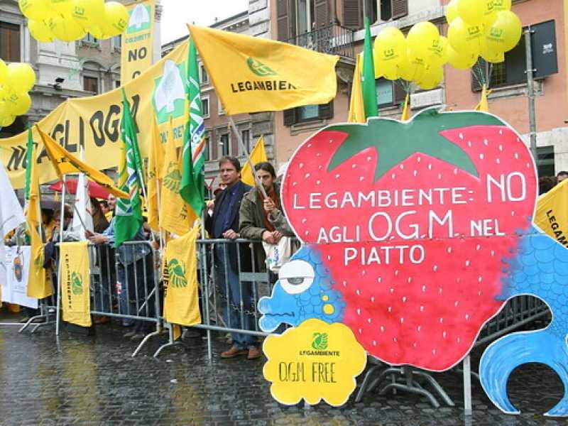 Foto LaPresseSit-in anti Ogm di Verdi, Legambiente e Coldiretti. Oggi Coldiretti &egrave; favorevole alle Tea, Verdi e Legambiente restano contrari (foto LaPresse)<br />