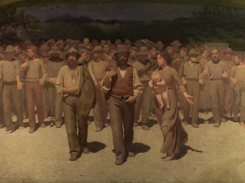 Giuseppe Pellizza da Volpedo, "Il quarto stato" (Wikipedia)