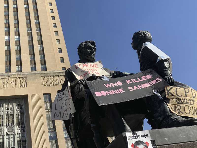 La statua di Abraham Lincoln (LaPresse)<br />