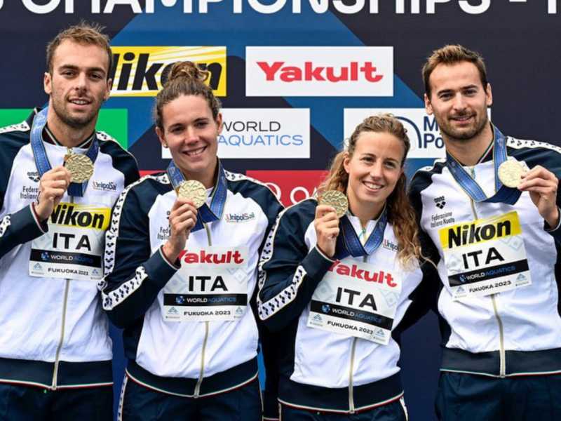 Foto tratta dalla pagina Facebook della Federazione italiana nuoto