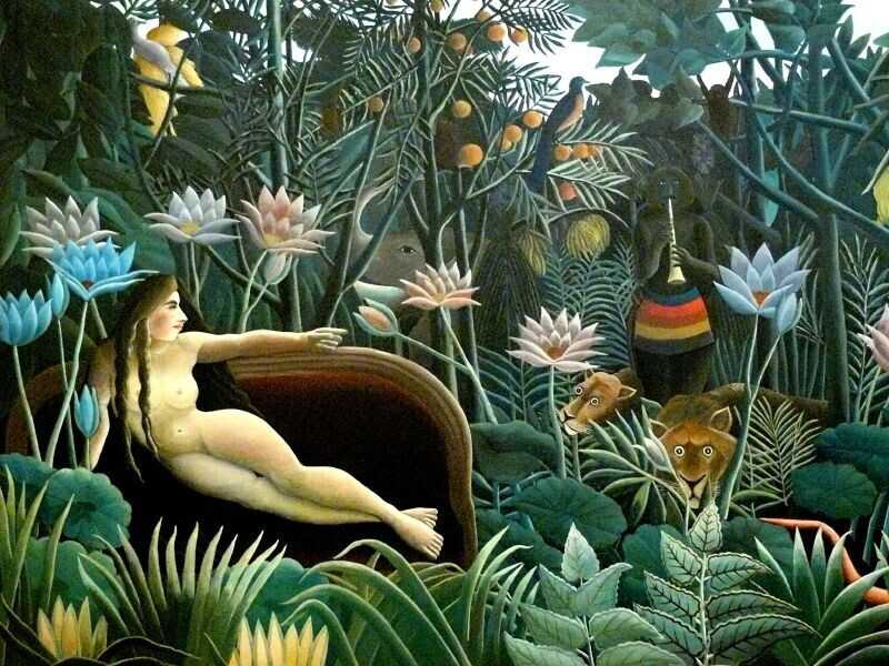 Dettaglio da “Il sogno” di Henri Rousseau, 1910 (Museum of Modern Art, New York) <br />