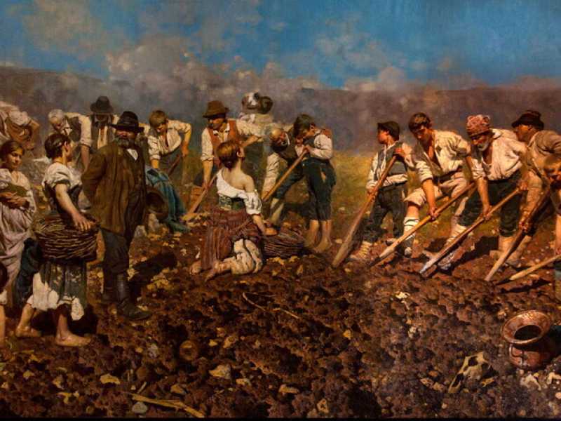 “Alla vanga” di Arnaldo Ferraguti, 1890 (Wikipedia)<br /> <br />