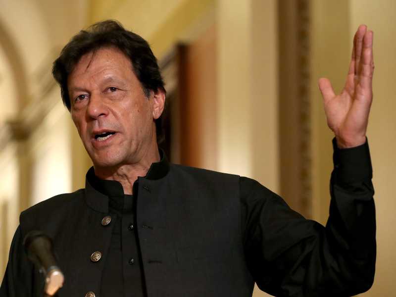 Imran Khan a Capitol nel 2019 (foto Chip Somodevilla/Getty Images)&nbsp;<br />