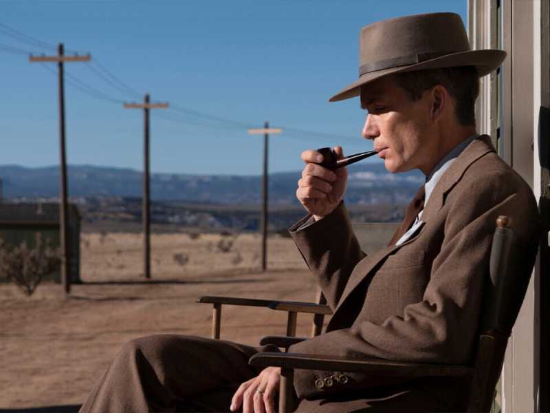 Cillian Murphy in "Oppenheimer", film del 2023 scritto, diretto e co-prodotto da Christopher Nolan<br />