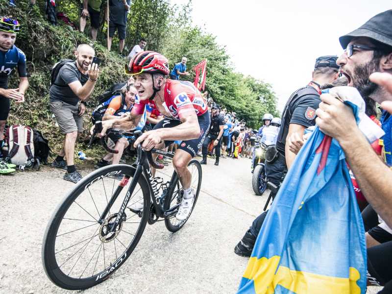  Remco Evenepoel durante la nona tappa della Vuelta 2022 (foto Unipublic / Charly López)<br />