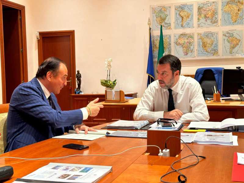 &nbsp;Alberto Cirio e Matteo Salvini (Foto Ansa)