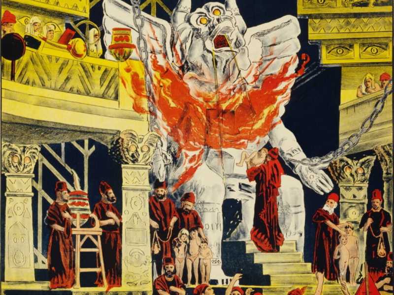 L&rsquo;illustrazione del poster di &ldquo;Cabiria&rdquo;, film muto di Giovanni Pastrone del 1914 con le didascalie di Gabriele D&rsquo;Annunzio (Wikipedia)&nbsp;