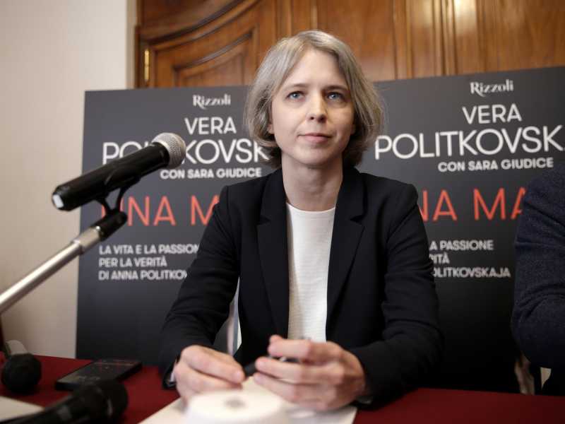 Vera, la figlia di Anna Politkovskaja - foto LaPresse