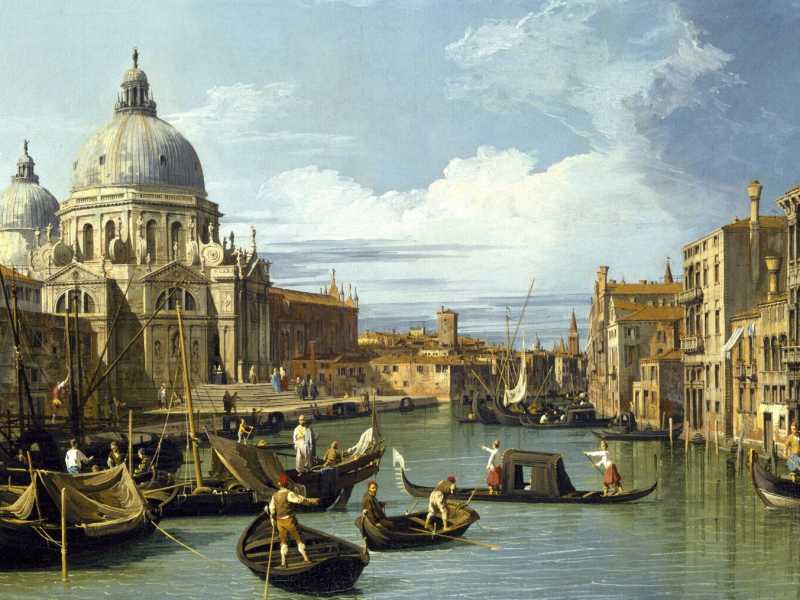 Canaletto, "L'entrata del Canal Grande di Venezia" (Wikimedia)<br />&nbsp;<br />