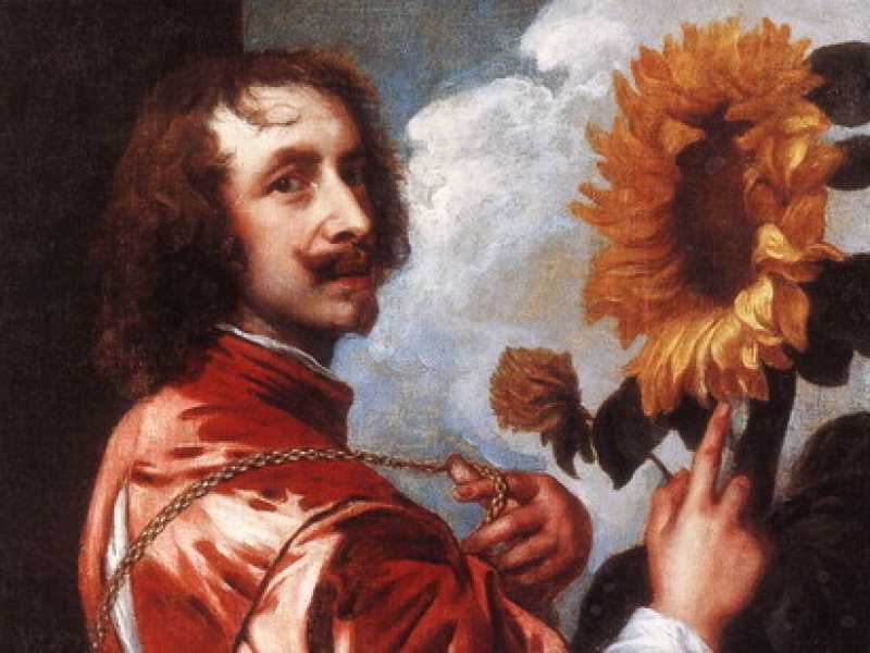 Antoon Van Dyck, autoritratto con girasole - foto Wikipedia