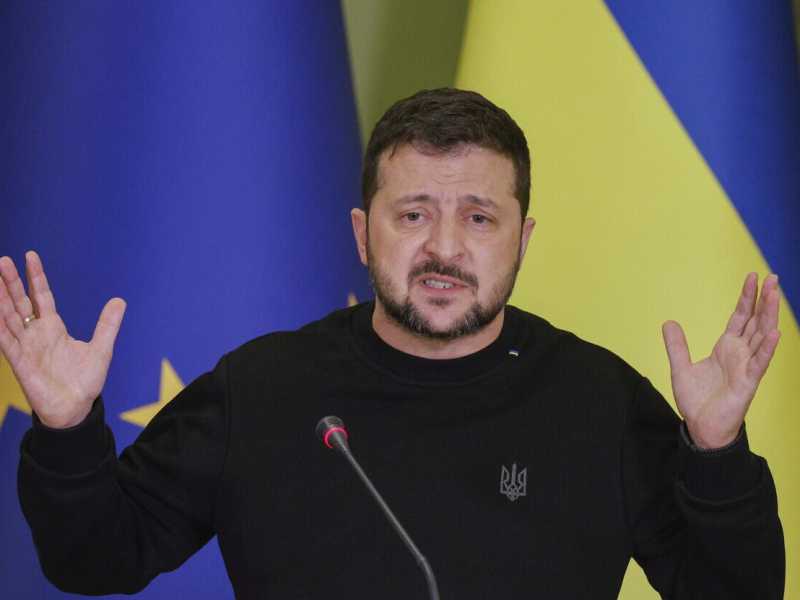 Il presidente ucraino Volodymyr Zelensky (Ansa)