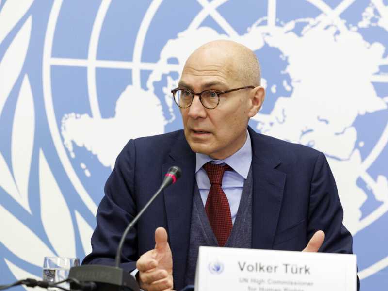  L'alto commissario per i diritti umani dell'Onu Volker Türk - foto Ansa