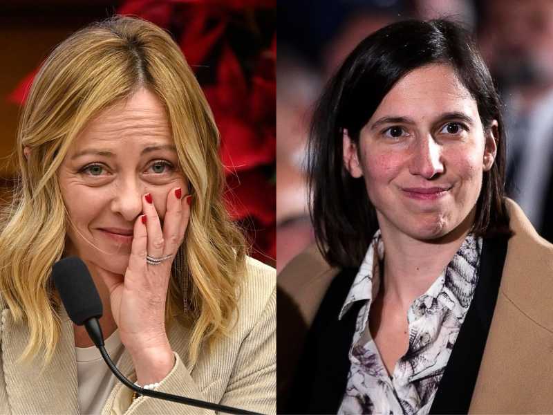 &nbsp;Giorgia Meloni ed Elly Schlein - foto Ansa