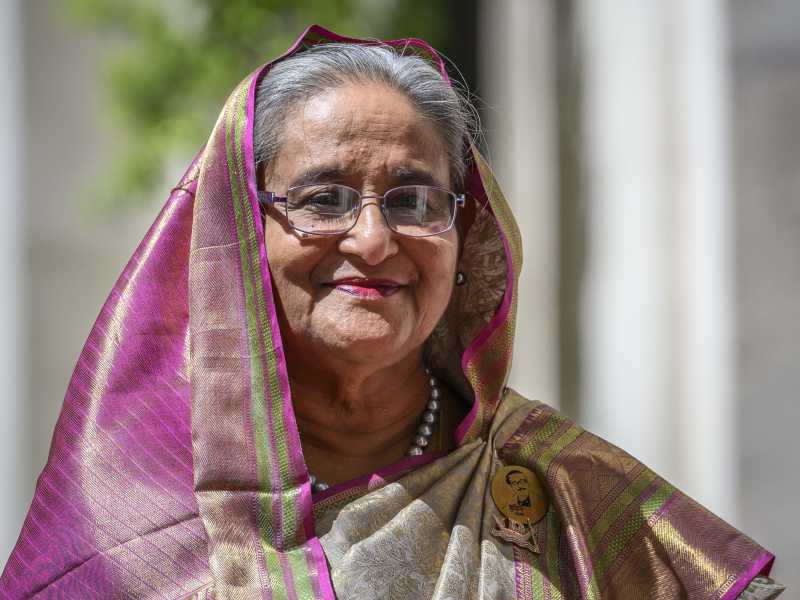 Il primo ministro del Bangladesh Sheikh Hasina a Palazzo Chigi, il 25 luglio 2023 (Foto di Antonio Masiello/Getty Images)&nbsp;<br />