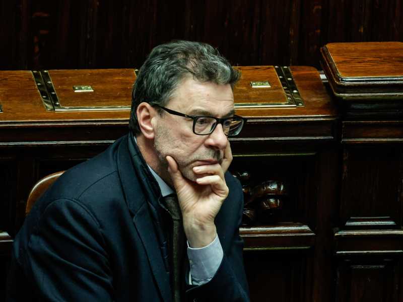  Il ministro dell'Economia Giancarlo Giogetti - foto Ansa