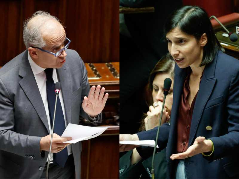 &nbsp;Matteo Piantedosi ed Elly Schlein - foto Ansa
