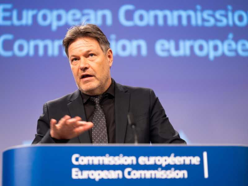  Il ministro dell'Economia tedesco Robert Habeck - foto Ansa