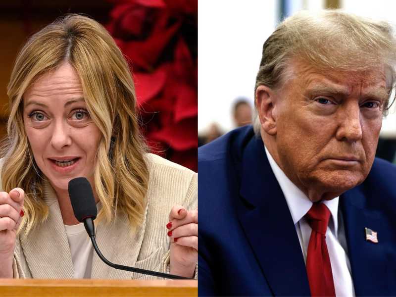 &nbsp;Giorgia Meloni e Donald Trump - foto Ansa