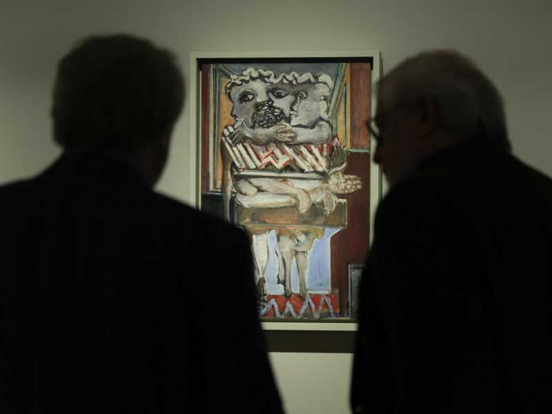 &nbsp;Un'opera di Mark Rothko alla fondazione Luois Vitton di Parigi - foto Ansa