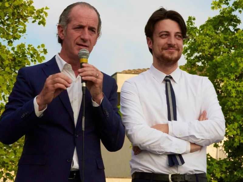  Alberto Stefani con Luca Zaia - foto Facebook
