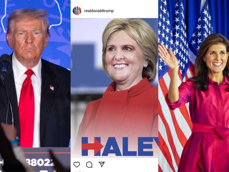 &nbsp;Donald Trump, un suo post contro la sua avversaria e Nikky Haley
